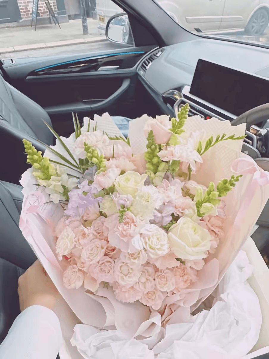 Large pink themed bouquet