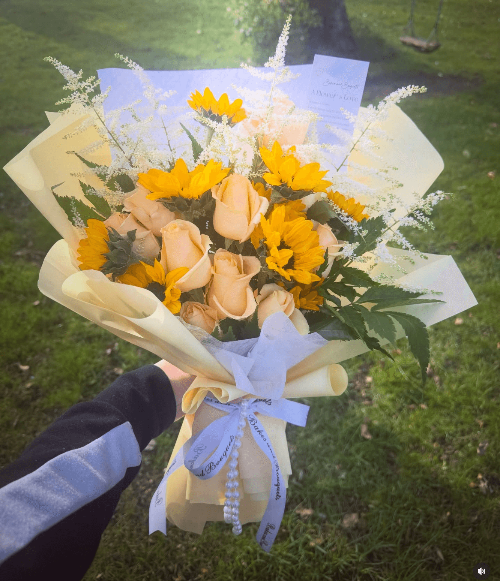 Medium size yellow theme bouquet